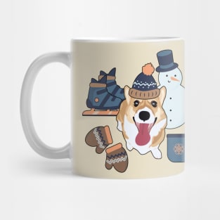 Winter Essentials Corgi Mug